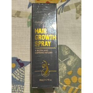 HaloGrow Hair Growth Spray Biotin Caffeine Infused 50ml 1.7oz New Sealed